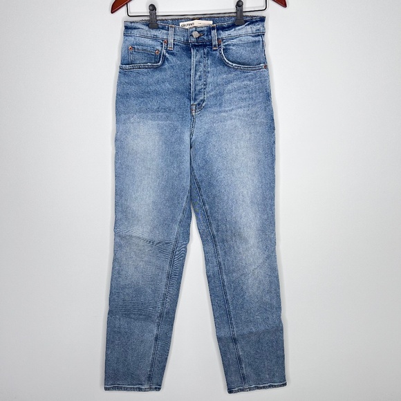 Grlfrnd The Cassidy Mid Rise Straight Jeans 26 - Picture 2 of 7